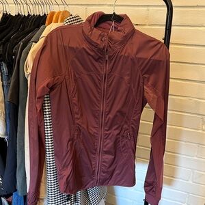 Lululemon Lightweight Burgundy Zip-Front Jacket